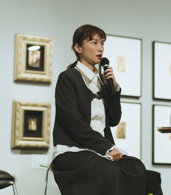 祖父について語る彭雅倫さん＝彭瑞麟資料庫提供